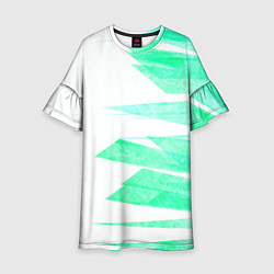 Детское платье Color white light blue strip