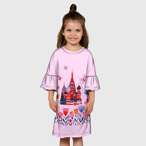 Детское платье Москва - собор / 3D-принт – фото 3