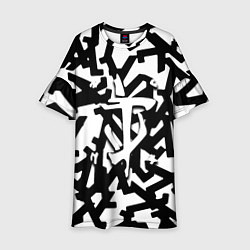 Платье клеш для девочки Doom x half life pattern, цвет: 3D-принт