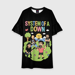 Детское платье System of a Down мультяшный