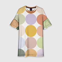 Детское платье Цветочный горошек