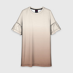 Детское платье Градиент песочный