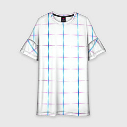 Детское платье Color white blue stripes