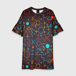 Детское платье Different shapes of geometry
