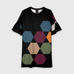 Детское платье Honeycombs autumn colors