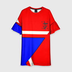 Платье клеш для девочки Doom star geometry, цвет: 3D-принт