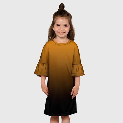 Детское платье Orange gradient / 3D-принт – фото 3