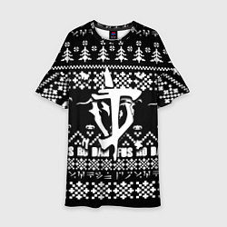 Детское платье Doom x elders scrolls pattern