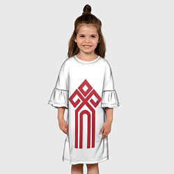 Платье клеш для девочки Чур - Славянская Русь, цвет: 3D-принт — фото 2