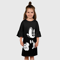 Платье клеш для девочки Злой Микки Маус, цвет: 3D-принт — фото 2