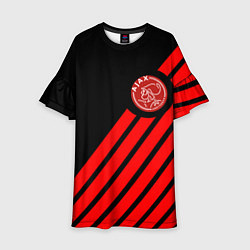 Платье клеш для девочки Ajax геометрия, цвет: 3D-принт