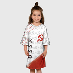 Платье клеш для девочки СССР, цвет: 3D-принт — фото 2