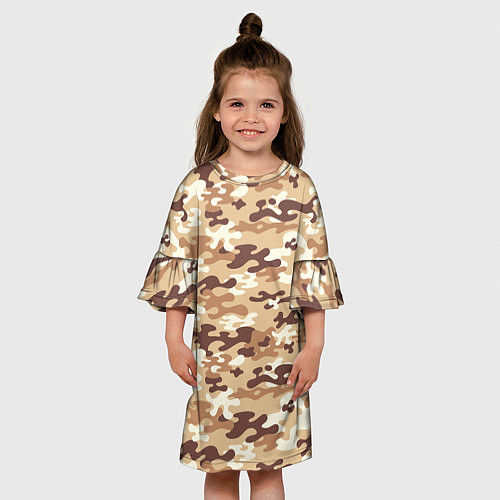 Детское платье Камуфляж армия / 3D-принт – фото 3