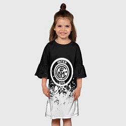 Платье клеш для девочки Inter краски, цвет: 3D-принт — фото 2