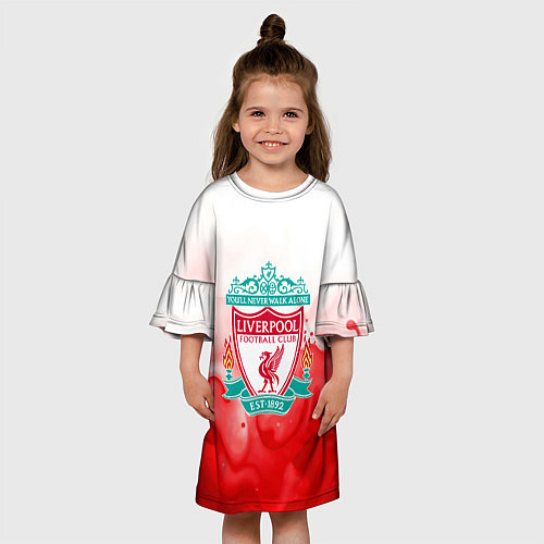 Детское платье Фк Ливерпуль 2025 / 3D-принт – фото 3