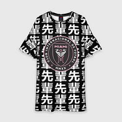 Платье клеш для девочки Inter japan black, цвет: 3D-принт