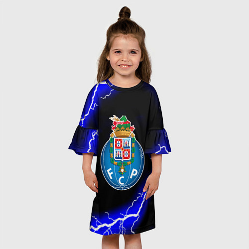 Детское платье Porto молнии шторм / 3D-принт – фото 3