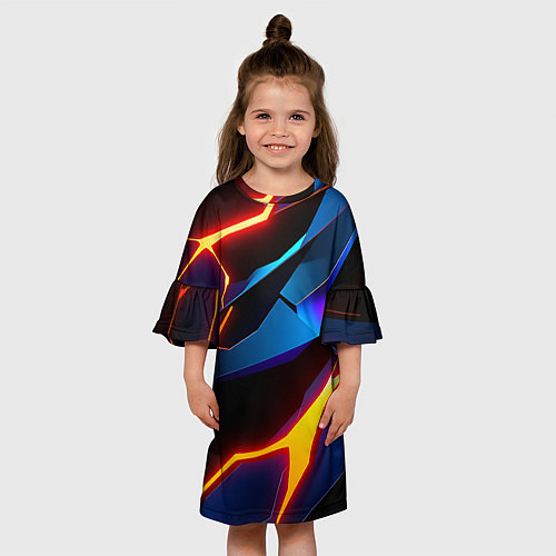Детское платье Галактический / 3D-принт – фото 3
