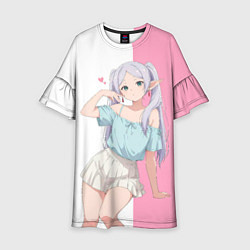 Платье клеш для девочки Frieren the sorceress, цвет: 3D-принт