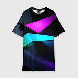 Детское платье Neon colored geometric
