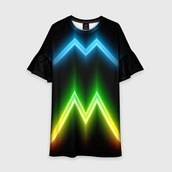 Детское платье Neon multicolored lines