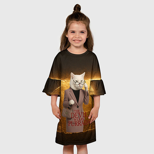 Детское платье Дьявол носит Пурада пародия / 3D-принт – фото 3