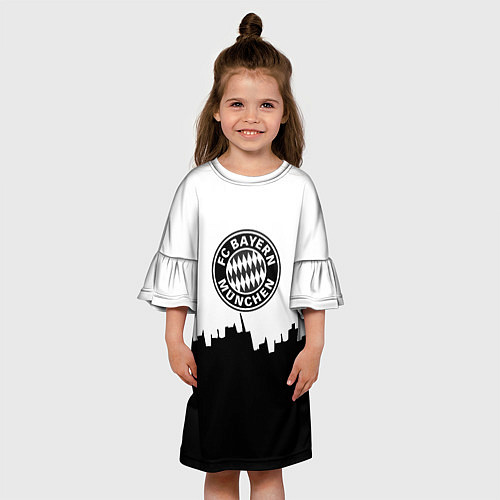 Детское платье Bayern Mnchen пиксели / 3D-принт – фото 3