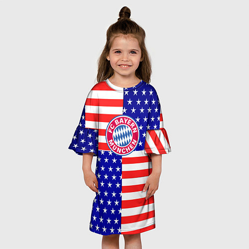 Детское платье Бавария Мюнхен сша паттерн / 3D-принт – фото 3