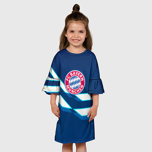 Детское платье Бавария Мюнхен геометрия / 3D-принт – фото 3