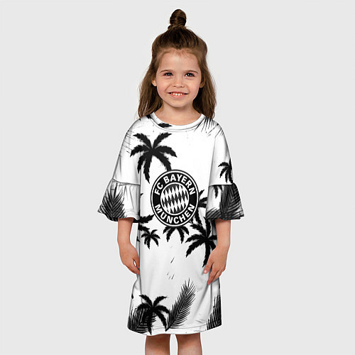 Детское платье Бавария Мюнхен тропики / 3D-принт – фото 3