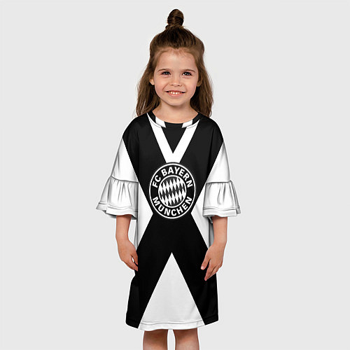 Детское платье Бавария Мюнхен полосы / 3D-принт – фото 3