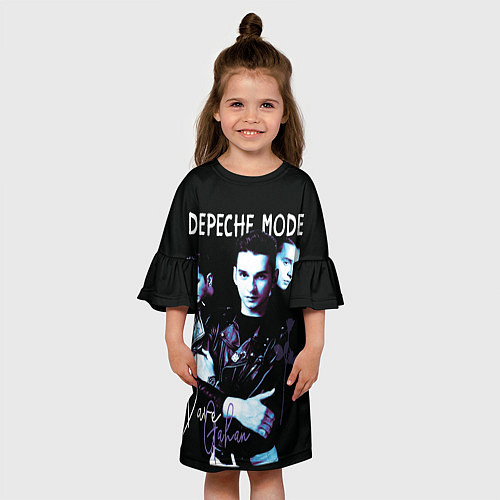 Детское платье Dave Gahan Depeche Mode rose / 3D-принт – фото 3