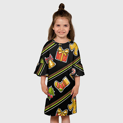 Детское платье Рождественский дух / 3D-принт – фото 3