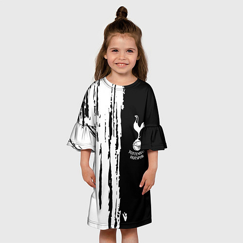 Детское платье Tottenham Hotspur белые краски / 3D-принт – фото 3