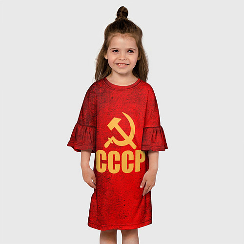 Детское платье СССР - символика / 3D-принт – фото 3