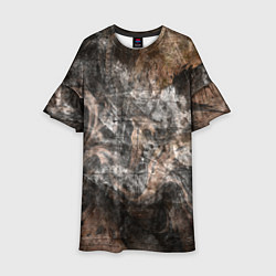 Детское платье Абстракция - brown darkness