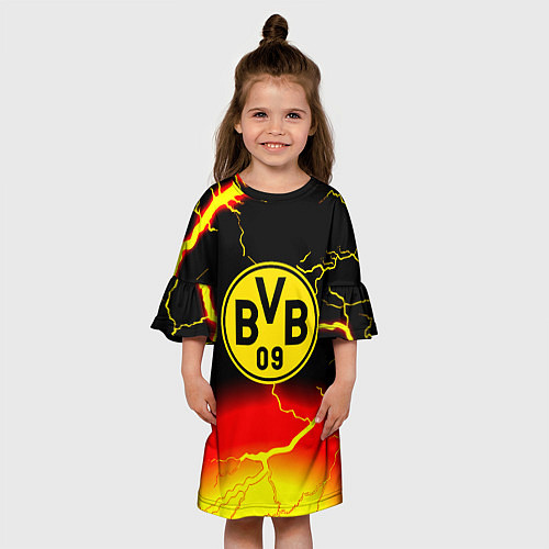 Детское платье Borussia шторм молнии / 3D-принт – фото 3