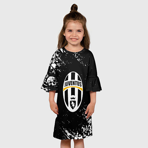 Детское платье Ювентус черепа краски / 3D-принт – фото 3