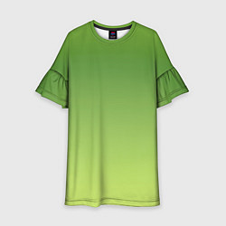 Детское платье Color green yellow