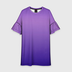 Платье клеш для девочки The color is purple, цвет: 3D-принт