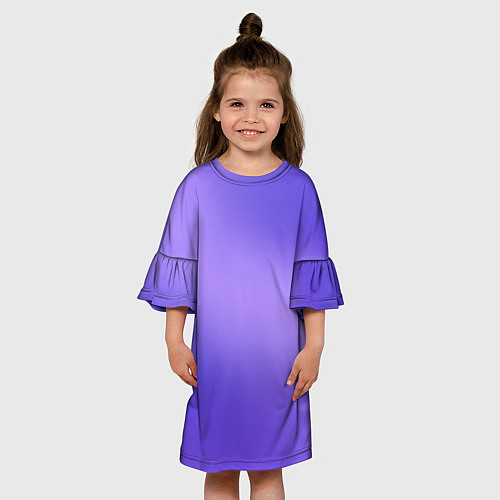 Детское платье Color purple gradient / 3D-принт – фото 3