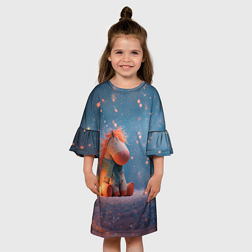 Детское платье Игрушечная лошадка 2026 / 3D-принт – фото 3