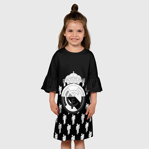 Детское платье Реал Мадрид люди краски / 3D-принт – фото 3