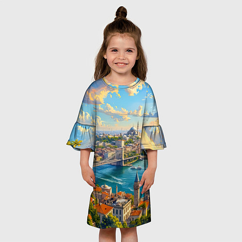 Детское платье Сплетение эпох над Босфором / 3D-принт – фото 3
