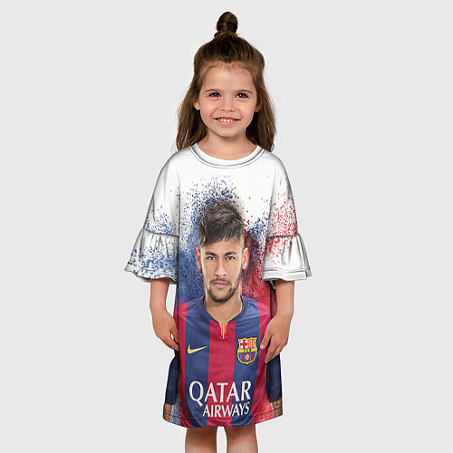 Детское платье Neymar FCB / 3D-принт – фото 3