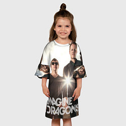 Платье клеш для девочки Imagine Dragons, цвет: 3D-принт — фото 2