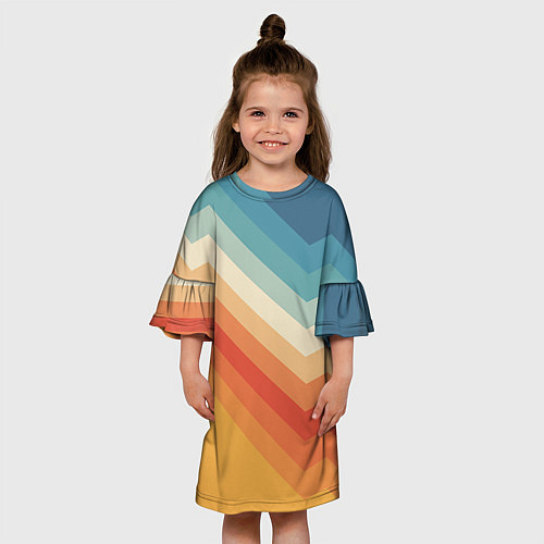 Детское платье Полосы / 3D-принт – фото 3