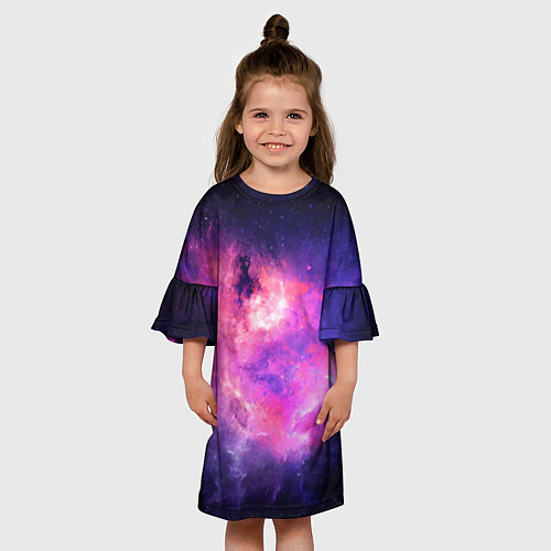 Детское платье Космос / 3D-принт – фото 3