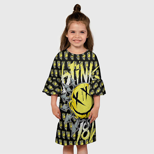 Детское платье Blink-182: Smile / 3D-принт – фото 3