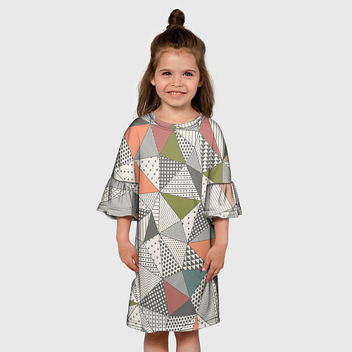 Детское платье Геометрия / 3D-принт – фото 3